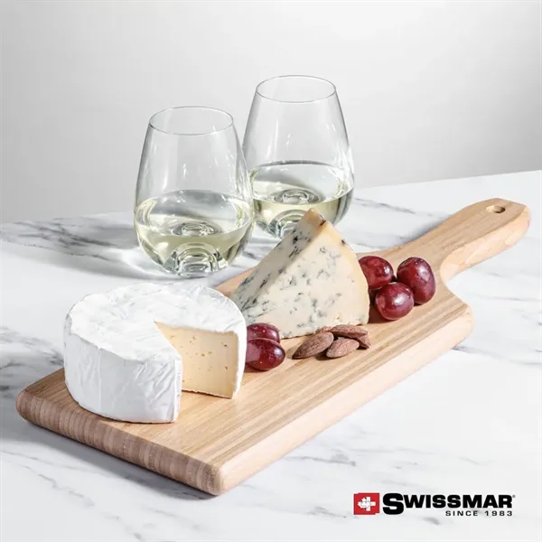 The Swissmar Bamboo Board & 2 Stemless Wine Set combines the... from ASI 84592 St Regis Group