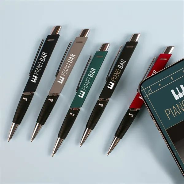 A recycled aluminum pen with NFC tech that links users directly... from ASI 61966 HPG / Hub Pen