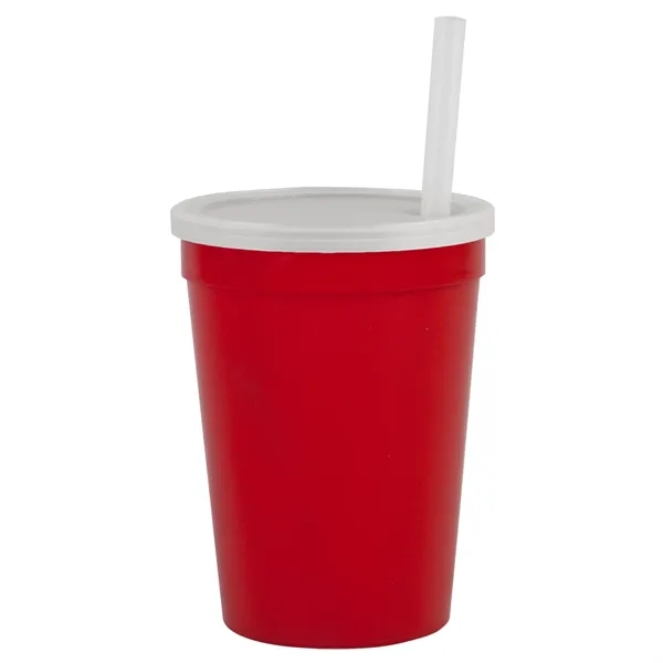 12 oz Cup with Lid & Straw... from ASI 40480 Koozie Group
