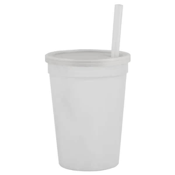 12 oz Cup with Lid & Straw... from ASI 40480 Koozie Group