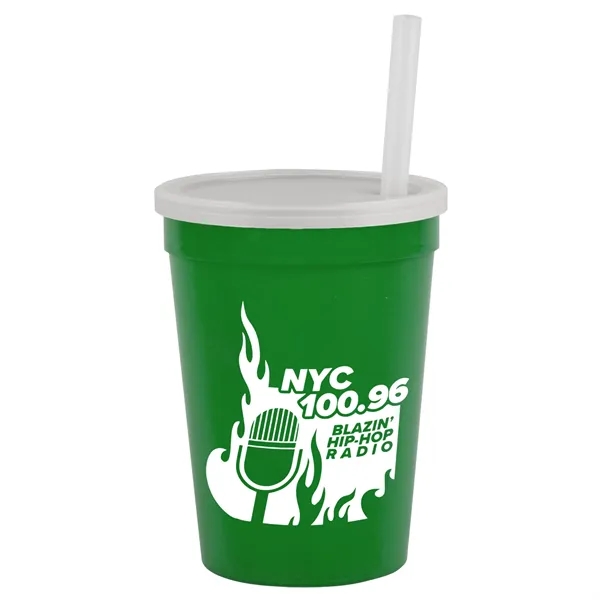 12 oz Cup with Lid & Straw... from ASI 40480 Koozie Group