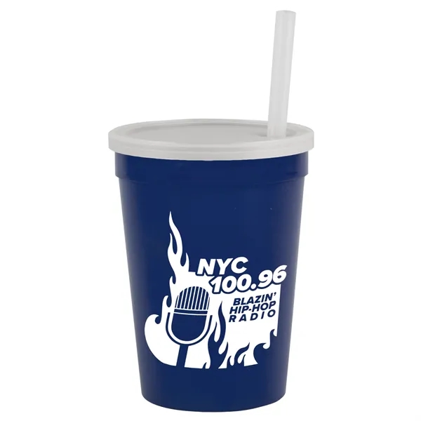 12 oz Cup with Lid & Straw... from ASI 40480 Koozie Group