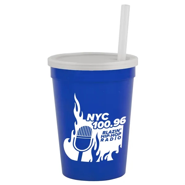12 oz Cup with Lid & Straw... from ASI 40480 Koozie Group