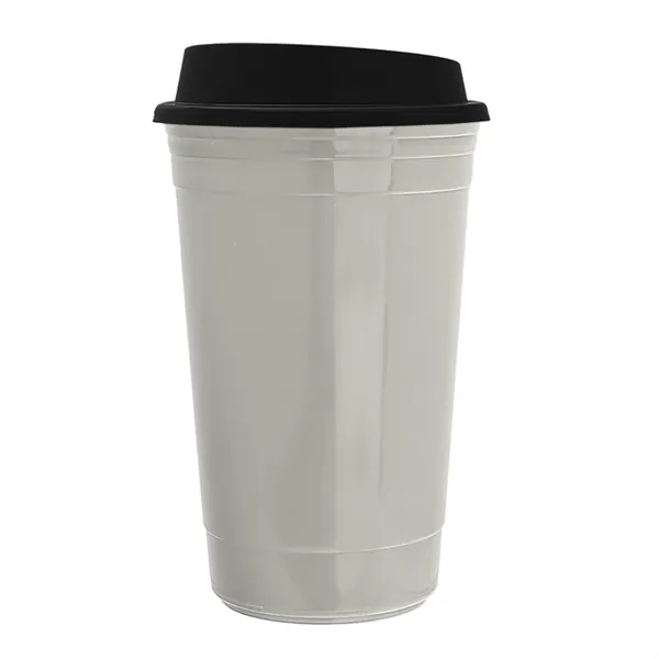 16 oz. Double-Wall insulated travel/coffee cup with sip-through lid.... from ASI 40480 Koozie Group