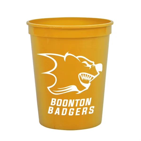 Reusable and recyclable polypropylene sixteen ounce stadium cup.... from ASI 40480 Koozie Group