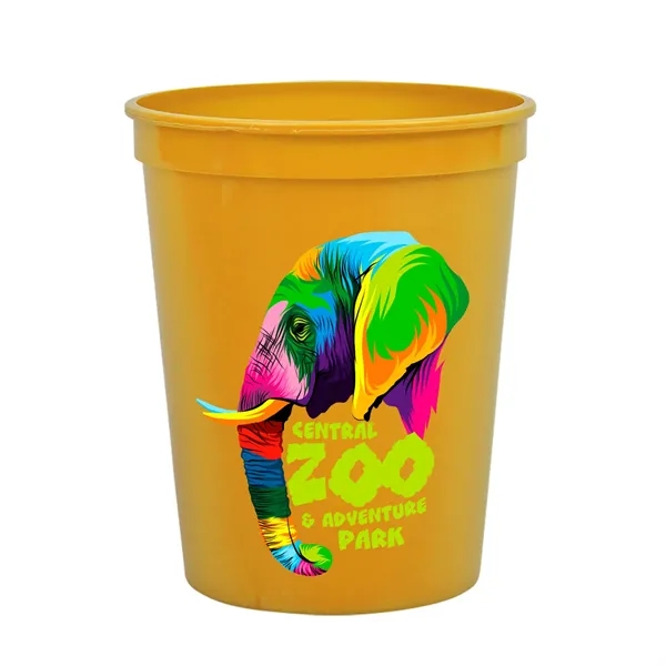 Reusable and recyclable polypropylene sixteen ounce stadium cup.... from ASI 40480 Koozie Group
