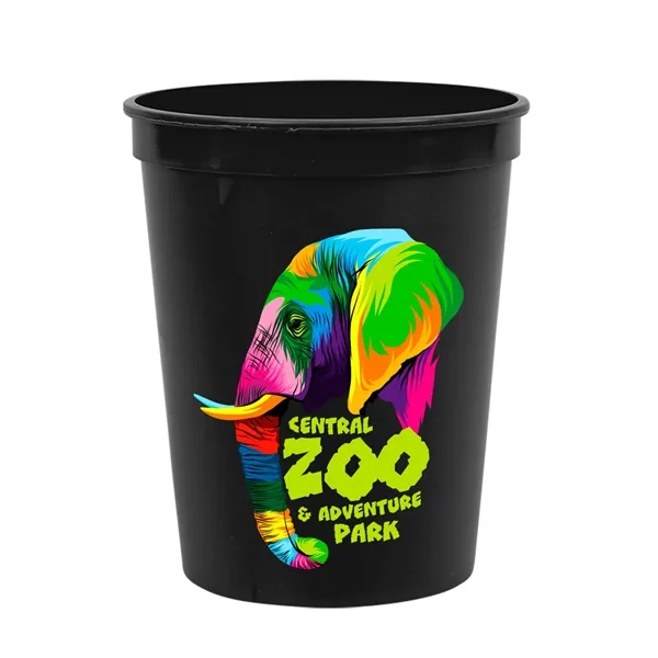 Reusable and recyclable polypropylene sixteen ounce stadium cup.... from ASI 40480 Koozie Group