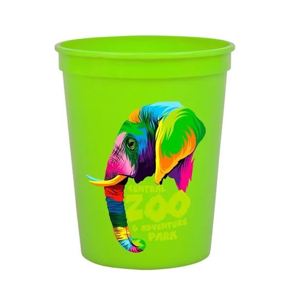Reusable and recyclable polypropylene sixteen ounce stadium cup.... from ASI 40480 Koozie Group