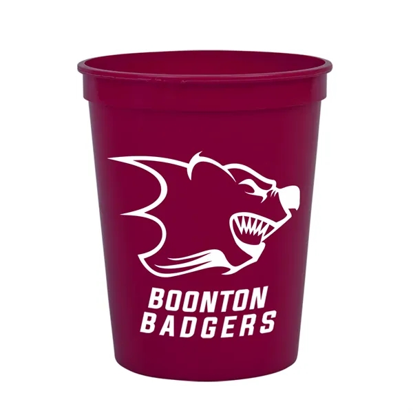 Reusable and recyclable polypropylene sixteen ounce stadium cup.... from ASI 40480 Koozie Group