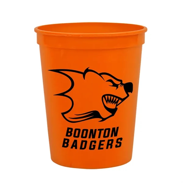 Reusable and recyclable polypropylene sixteen ounce stadium cup.... from ASI 40480 Koozie Group