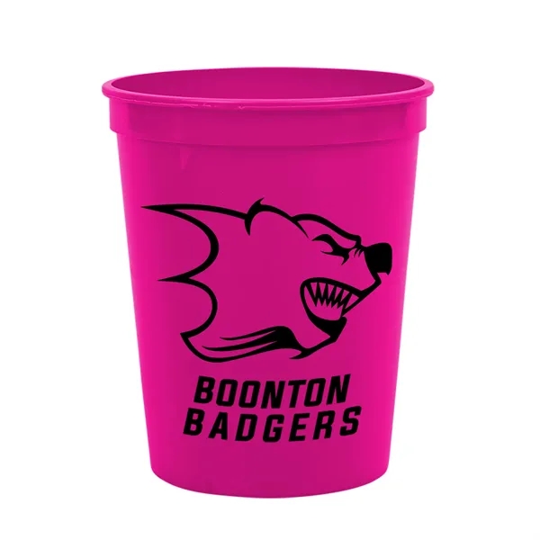 Reusable and recyclable polypropylene sixteen ounce stadium cup.... from ASI 40480 Koozie Group