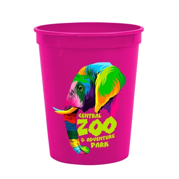 Reusable and recyclable polypropylene sixteen ounce stadium cup.... from ASI 40480 Koozie Group