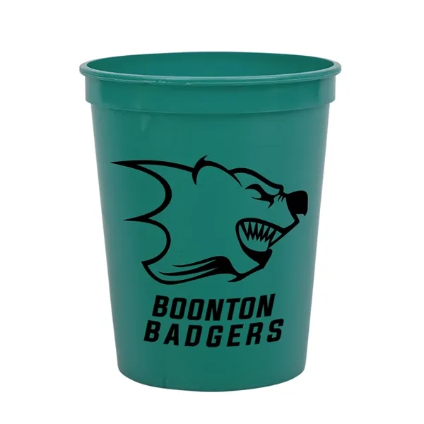 Reusable and recyclable polypropylene sixteen ounce stadium cup.... from ASI 40480 Koozie Group