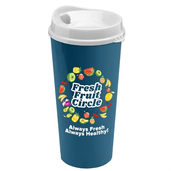 The Roadmaster - 20 oz. Travel Tumbler with Auto Sip Lid... from ASI 40480 Koozie Group