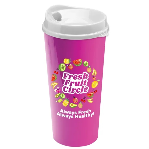 The Roadmaster - 20 oz. Travel Tumbler with Auto Sip Lid... from ASI 40480 Koozie Group