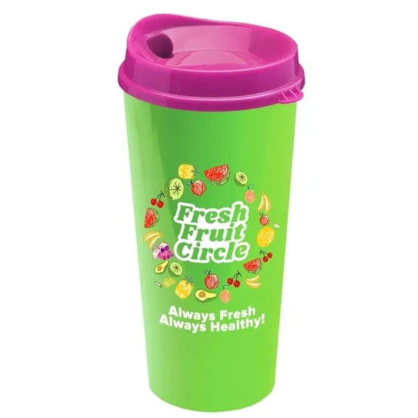 The Roadmaster - 20 oz. Travel Tumbler with Auto Sip Lid... from ASI 40480 Koozie Group