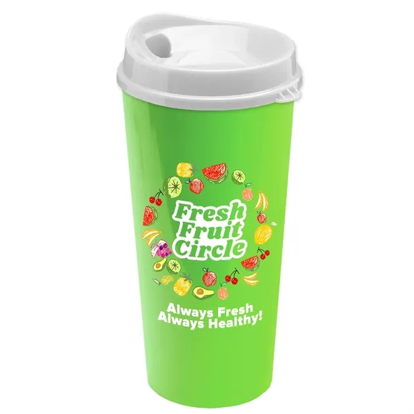 The Roadmaster - 20 oz. Travel Tumbler with Auto Sip Lid... from ASI 40480 Koozie Group