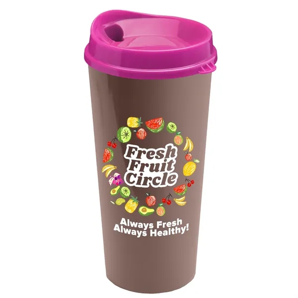 The Roadmaster - 20 oz. Travel Tumbler with Auto Sip Lid... from ASI 40480 Koozie Group