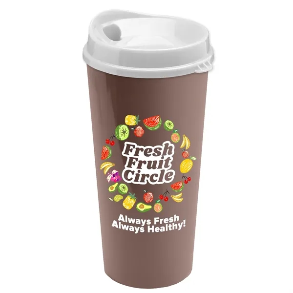 The Roadmaster - 20 oz. Travel Tumbler with Auto Sip Lid... from ASI 40480 Koozie Group