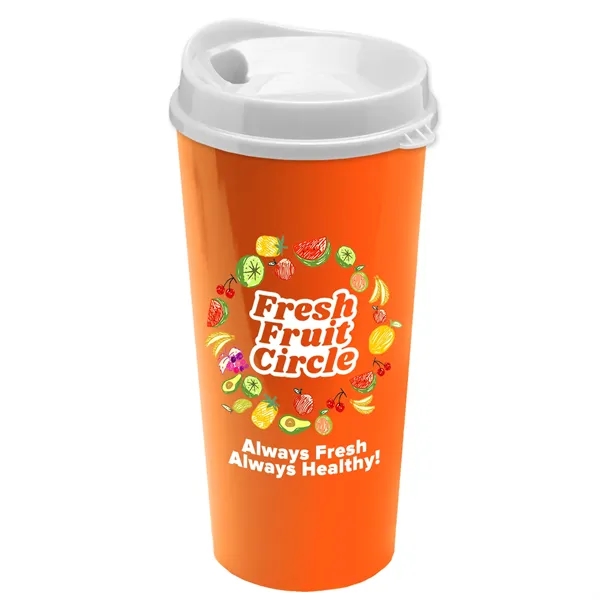 The Roadmaster - 20 oz. Travel Tumbler with Auto Sip Lid... from ASI 40480 Koozie Group