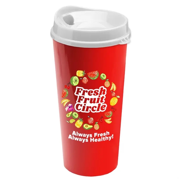 The Roadmaster - 20 oz. Travel Tumbler with Auto Sip Lid... from ASI 40480 Koozie Group