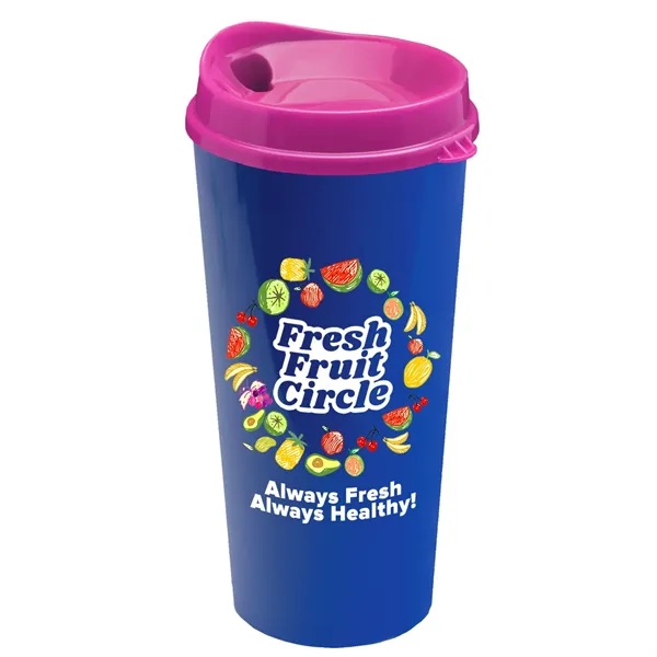 The Roadmaster - 20 oz. Travel Tumbler with Auto Sip Lid... from ASI 40480 Koozie Group