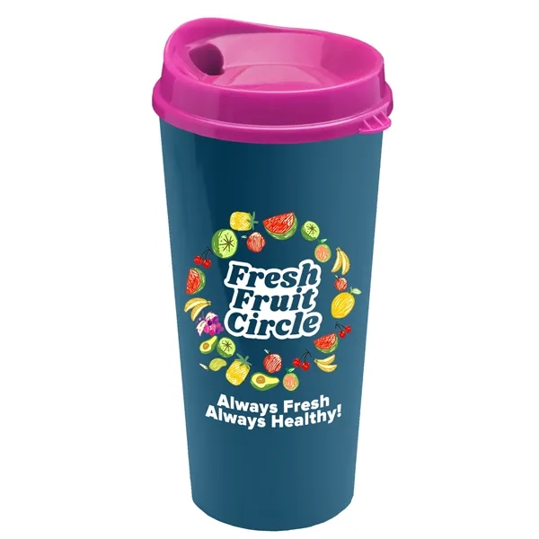 The Roadmaster - 20 oz. Travel Tumbler with Auto Sip Lid... from ASI 40480 Koozie Group