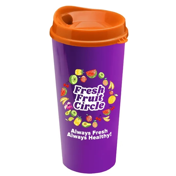 The Roadmaster - 20 oz. Travel Tumbler with Auto Sip Lid... from ASI 40480 Koozie Group