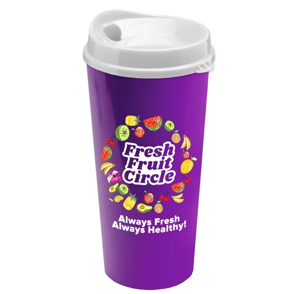 The Roadmaster - 20 oz. Travel Tumbler with Auto Sip Lid... from ASI 40480 Koozie Group