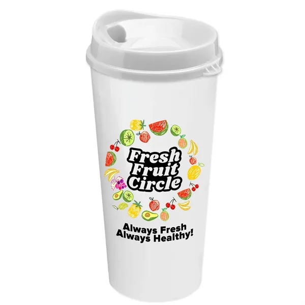 The Roadmaster - 20 oz. Travel Tumbler with Auto Sip Lid... from ASI 40480 Koozie Group