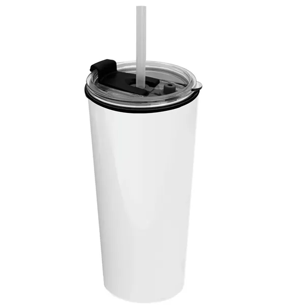 18 oz. Double-Wall Insulated Travel/ Coffee Cup with 2-in-1 Flip and... from ASI 40480 Koozie Group