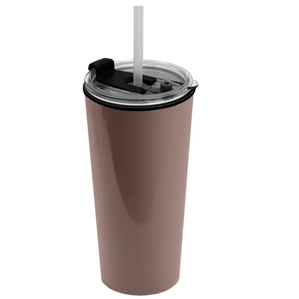 18 oz. Double-Wall Insulated Travel/ Coffee Cup with 2-in-1 Flip and... from ASI 40480 Koozie Group