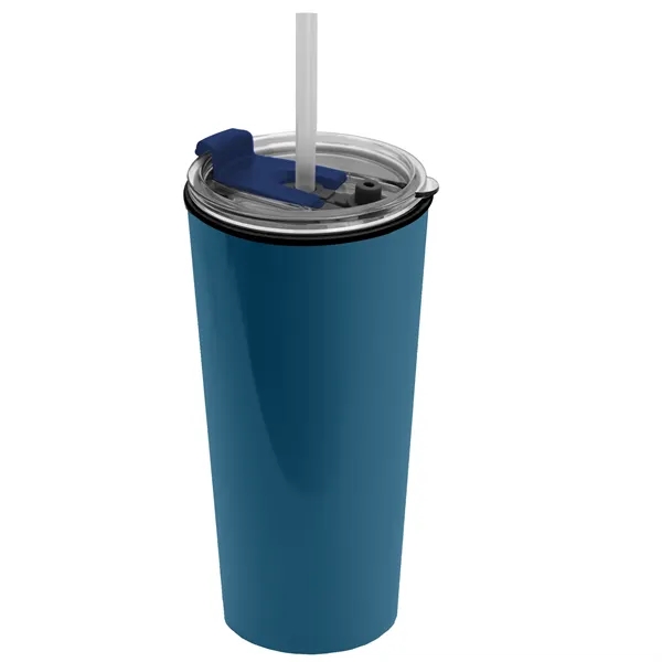 18 oz. Double-Wall Insulated Travel/ Coffee Cup with 2-in-1 Flip and... from ASI 40480 Koozie Group