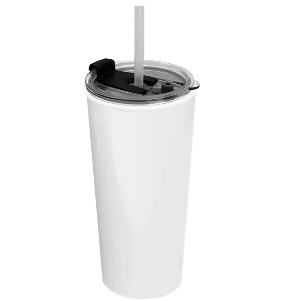 18 oz. Double-Wall Insulated Travel/ Coffee Cup with 2-in-1 Flip and... from ASI 40480 Koozie Group