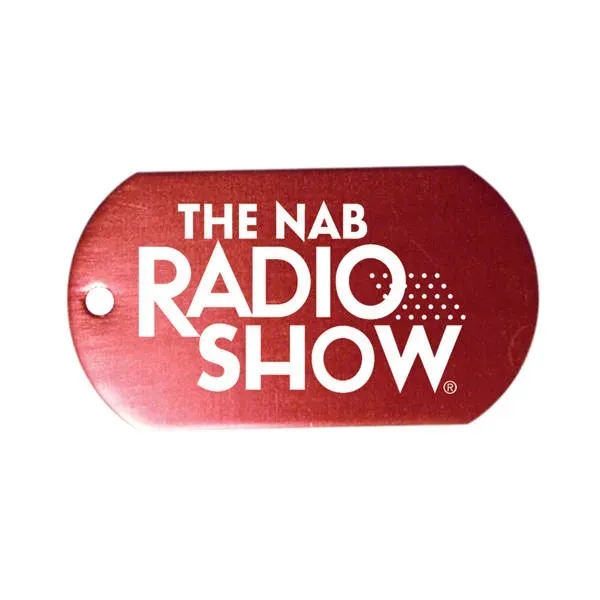 Dog Tag with 4 1/2" Ball Chain... from ASI 30270 Aakron Line