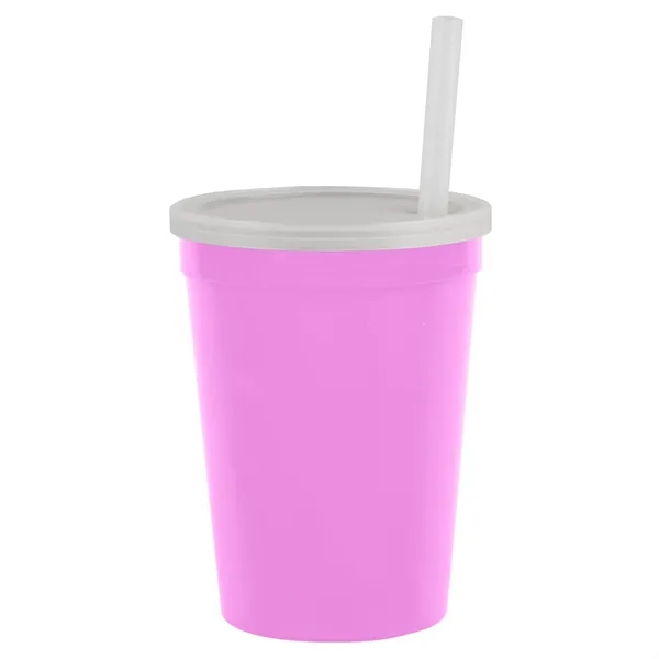 Molded in USA 16 oz. Stadium Cup with Lid & Straw... from ASI 40480 Koozie Group