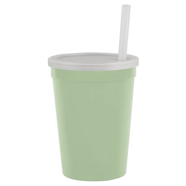 Molded in USA 16 oz. Stadium Cup with Lid & Straw... from ASI 40480 Koozie Group