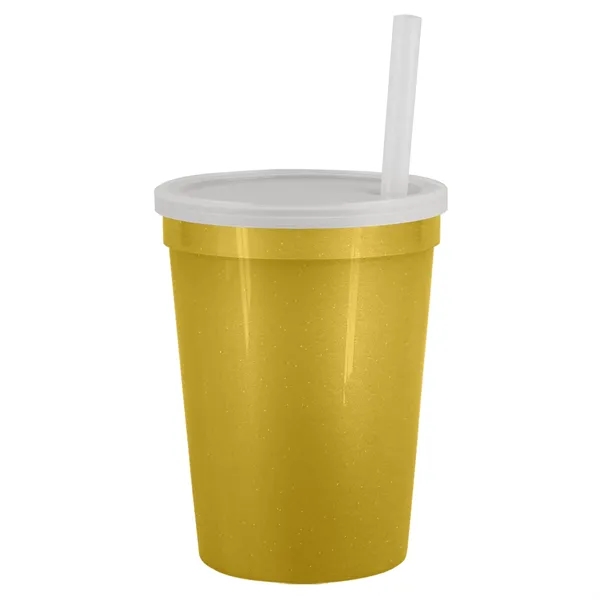 Molded in USA 16 oz. Stadium Cup with Lid & Straw... from ASI 40480 Koozie Group