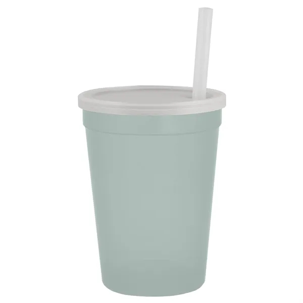 Molded in USA 16 oz. Stadium Cup with Lid & Straw... from ASI 40480 Koozie Group