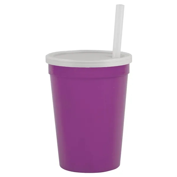 Molded in USA 16 oz. Stadium Cup with Lid & Straw... from ASI 40480 Koozie Group