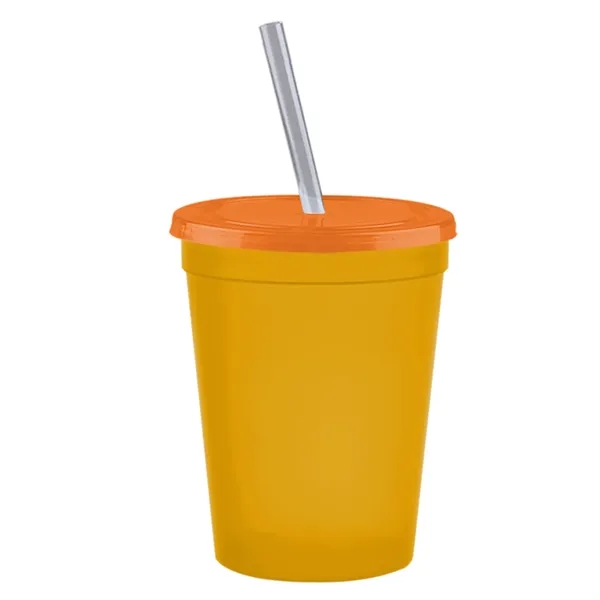 Molded in USA 16 oz. Stadium Cup with Lid & Straw... from ASI 40480 Koozie Group