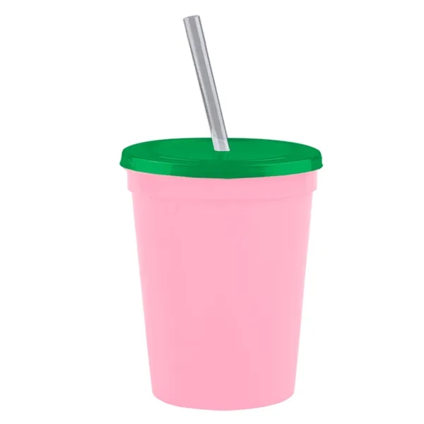 Molded in USA 16 oz. Stadium Cup with Lid & Straw... from ASI 40480 Koozie Group