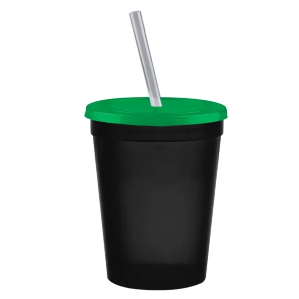 Molded in USA 16 oz. Stadium Cup with Lid & Straw... from ASI 40480 Koozie Group