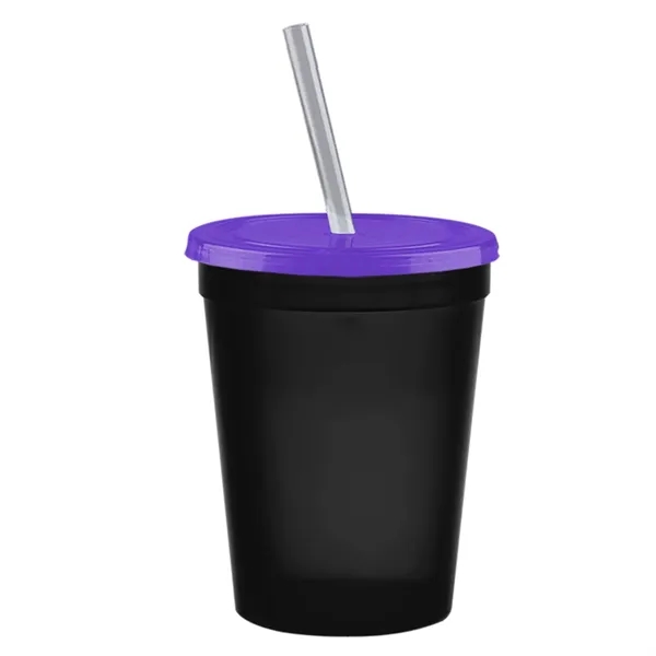 Molded in USA 16 oz. Stadium Cup with Lid & Straw... from ASI 40480 Koozie Group