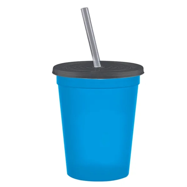 Molded in USA 16 oz. Stadium Cup with Lid & Straw... from ASI 40480 Koozie Group