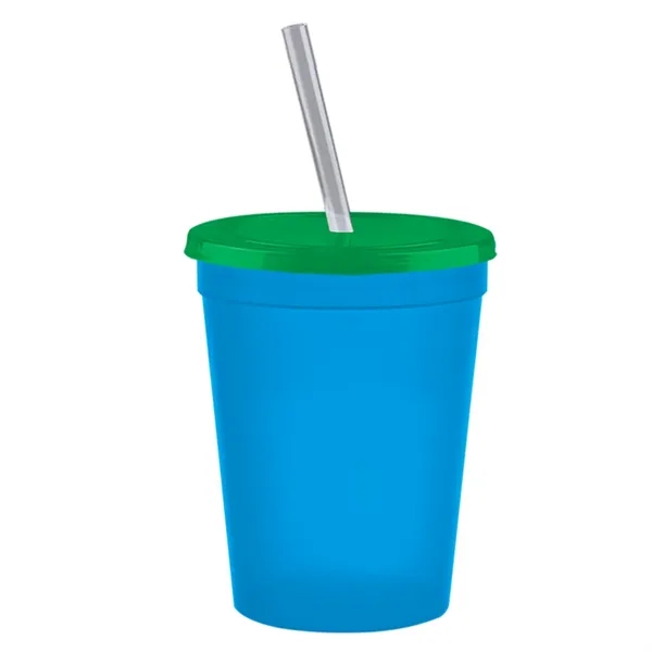 Molded in USA 16 oz. Stadium Cup with Lid & Straw... from ASI 40480 Koozie Group