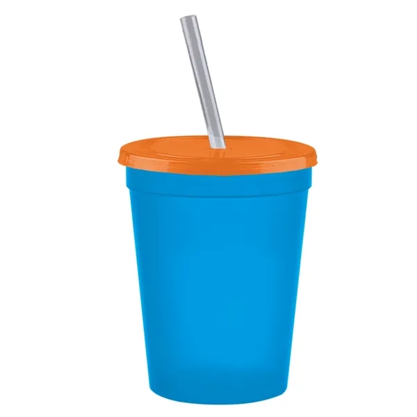 Molded in USA 16 oz. Stadium Cup with Lid & Straw... from ASI 40480 Koozie Group
