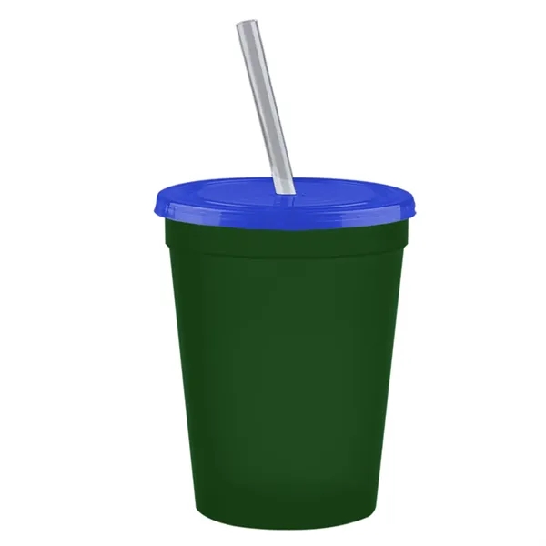 Molded in USA 16 oz. Stadium Cup with Lid & Straw... from ASI 40480 Koozie Group