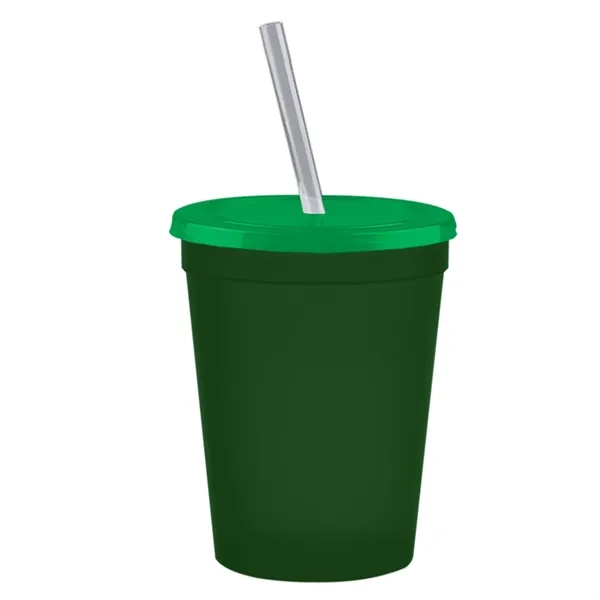 Molded in USA 16 oz. Stadium Cup with Lid & Straw... from ASI 40480 Koozie Group