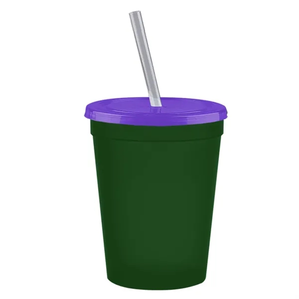 Molded in USA 16 oz. Stadium Cup with Lid & Straw... from ASI 40480 Koozie Group